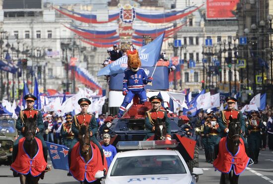 Чемпионский парад ХК СКА