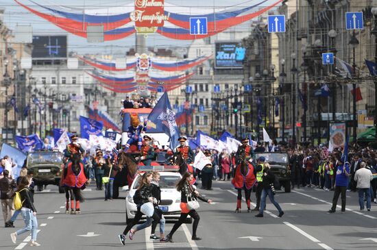 Чемпионский парад ХК СКА