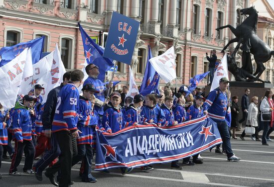 Чемпионский парад ХК СКА