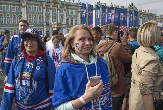 Чемпионский парад ХК СКА