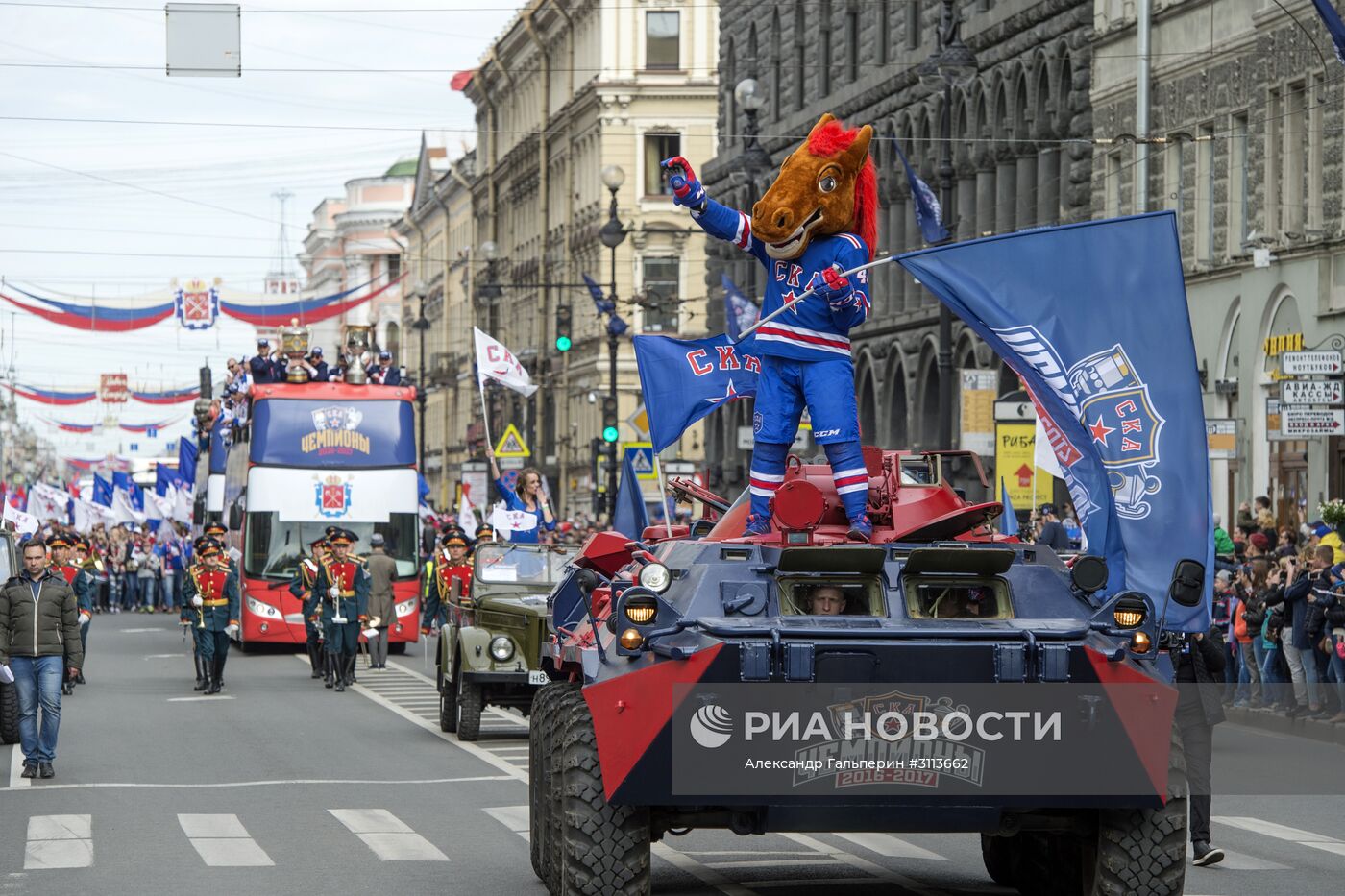 Чемпионский парад ХК СКА