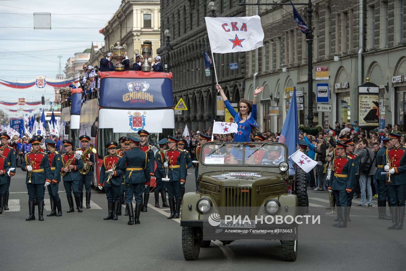 Чемпионский парад ХК СКА