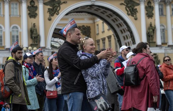 Чемпионский парад ХК СКА