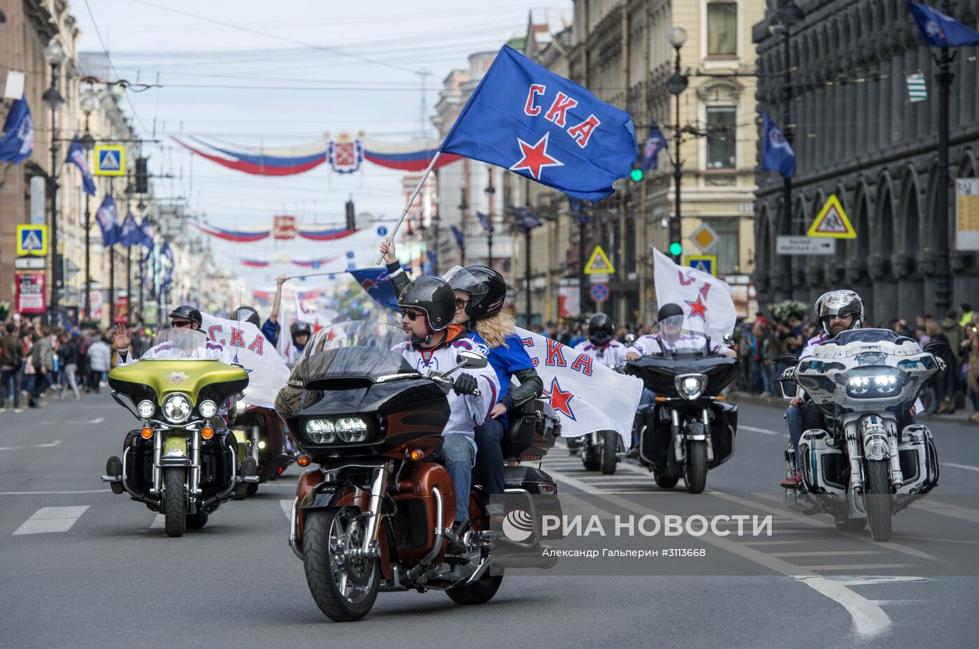 Чемпионский парад ХК СКА