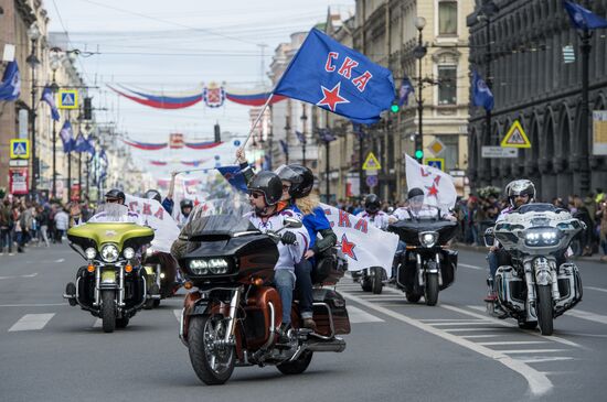 Чемпионский парад ХК СКА