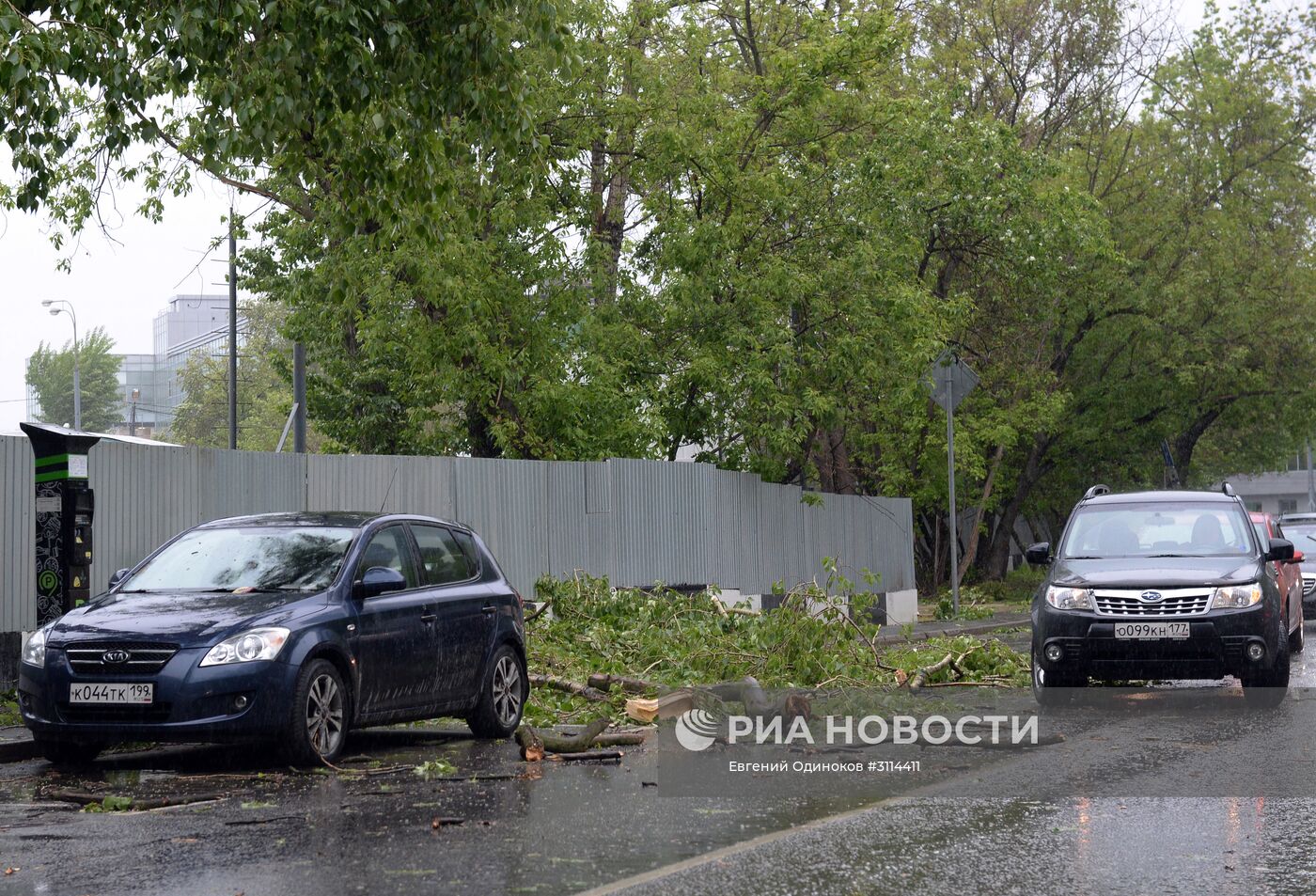 Последствия урагана в Москве