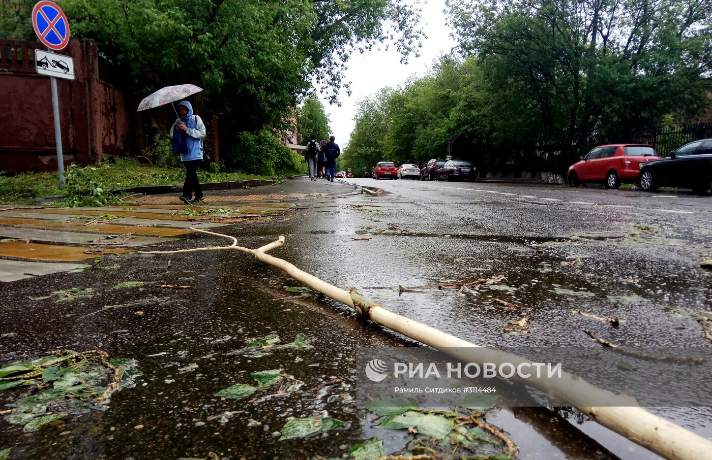 Последствия урагана в Москве