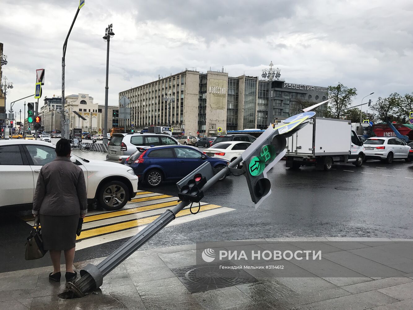 Последствия урагана в Москве