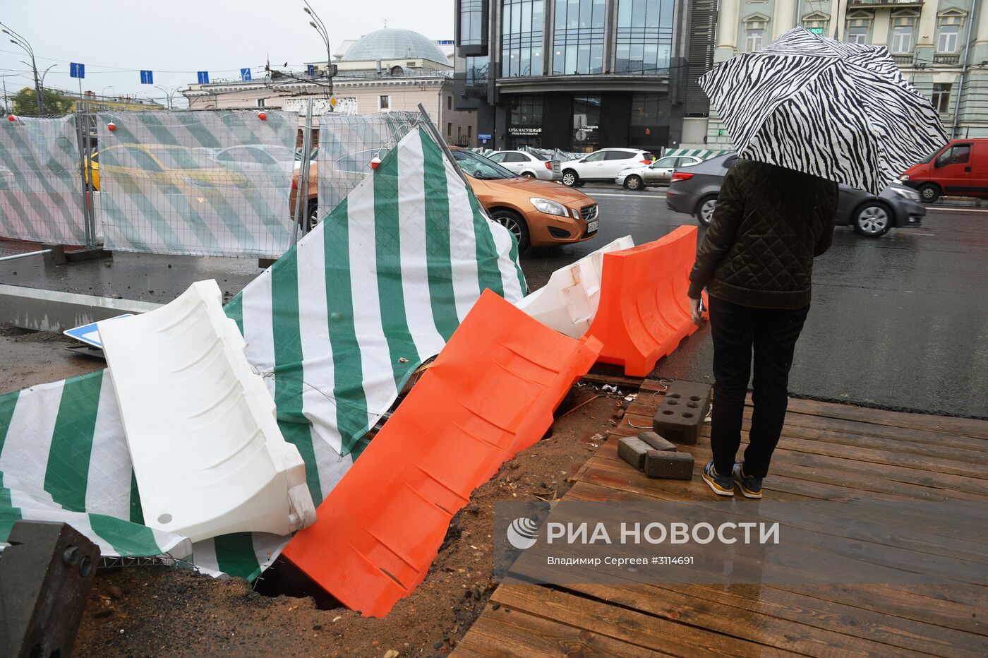 Последствия урагана в Москве