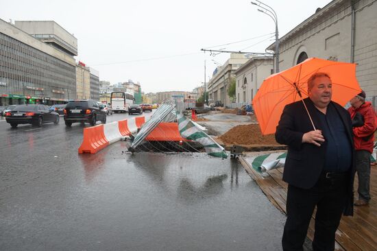 Последствия урагана в Москве