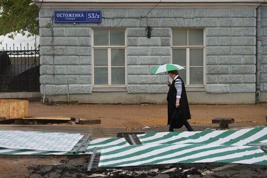 Последствия урагана в Москве