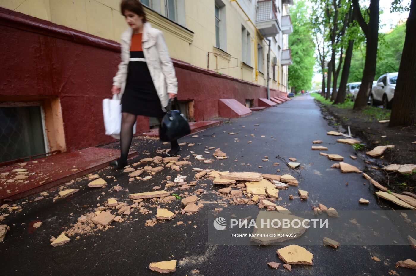 Последствия урагана в Москве
