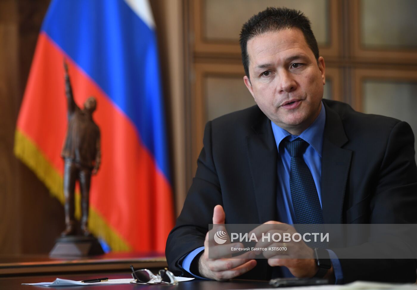 Чрезвычайный и полномочный посол Боливарианской Республики Венесуэла в Российской Федерации Карлос Рафаэль Фариа Тортоса