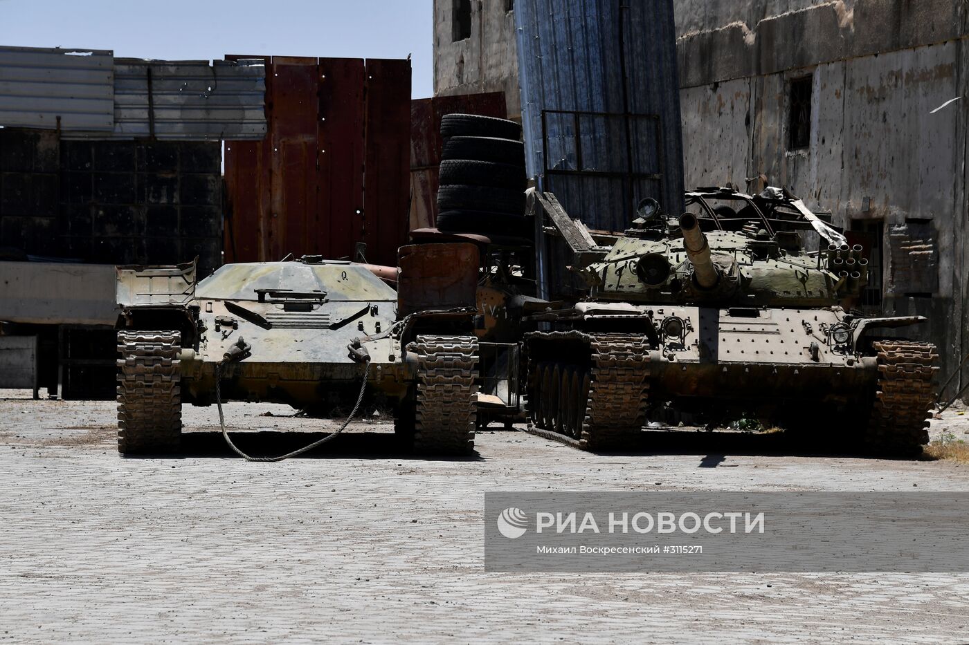 Завод по ремонту и восстановлению бронетехники в Дамаске