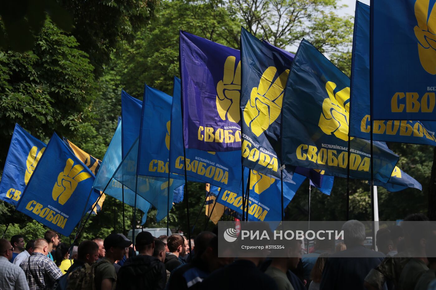 Митинг националистов во Львове
