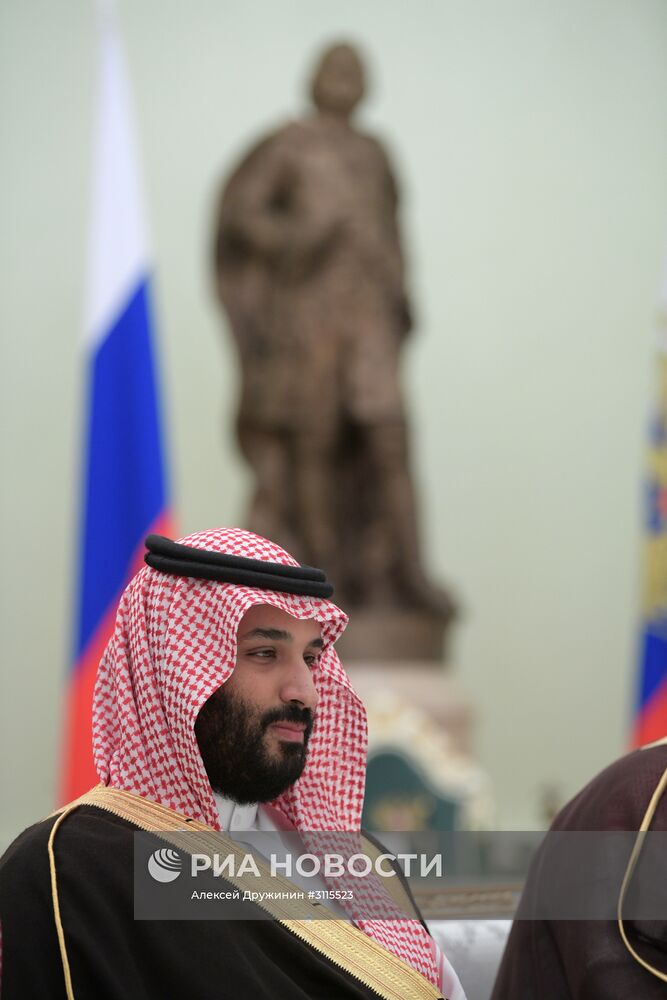 Встреча президента РФ Владимира Путина с заместителем наследного принца Саудовской Аравии Мухаммадом ибн Салманом Аль Саудом