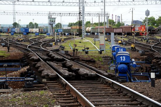 Сортировочная станция Дальневосточной железной дороги в Хабаровске