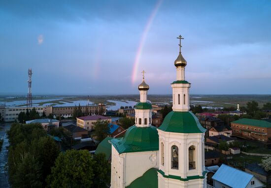 Яблоневый сад в Омской области