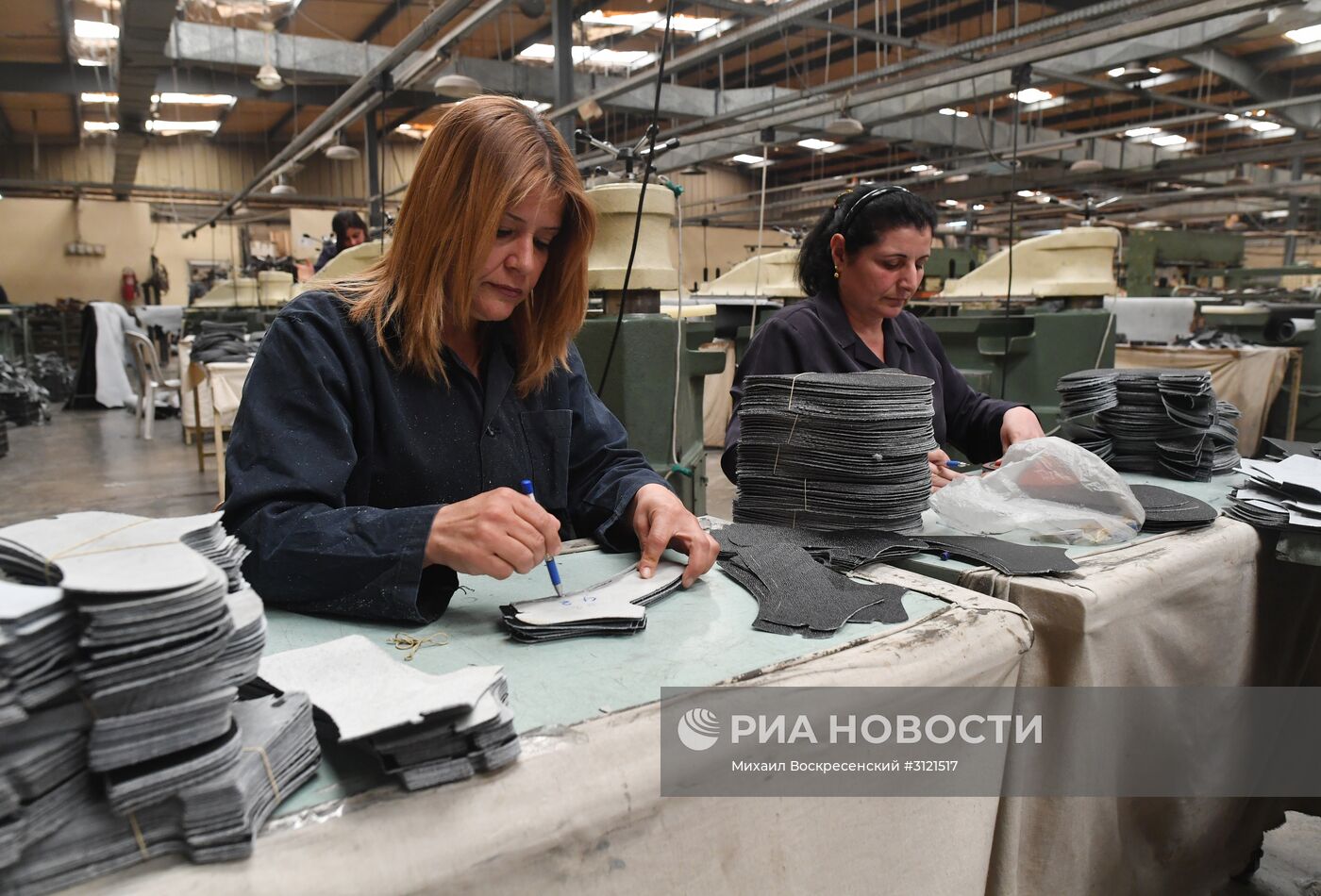 Обувная фабрика в сирийской провинции Хама