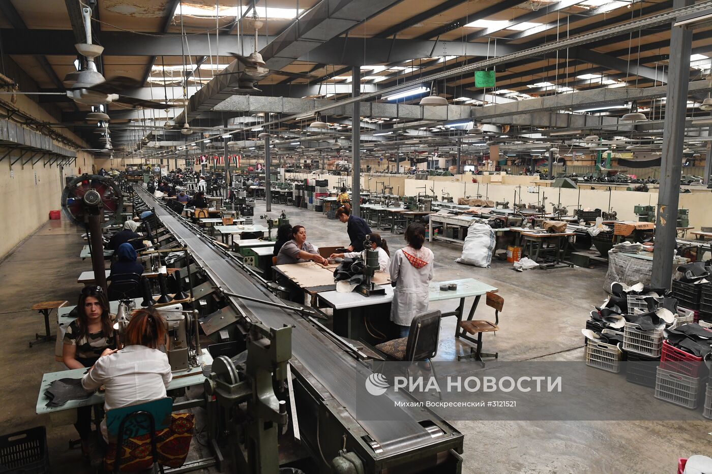 Обувная фабрика в сирийской провинции Хама