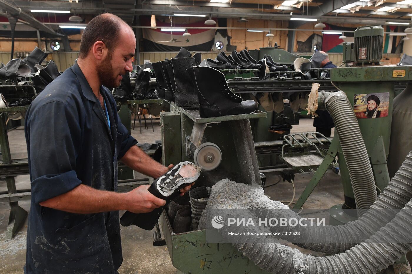 Обувная фабрика в сирийской провинции Хама