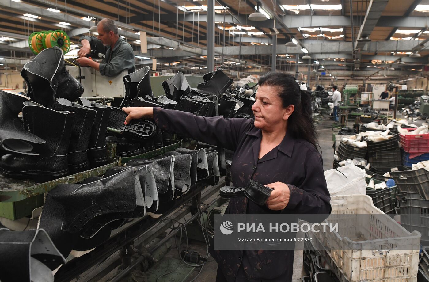 Обувная фабрика в сирийской провинции Хама