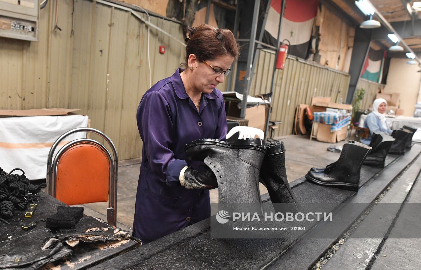 Обувная фабрика в сирийской провинции Хама