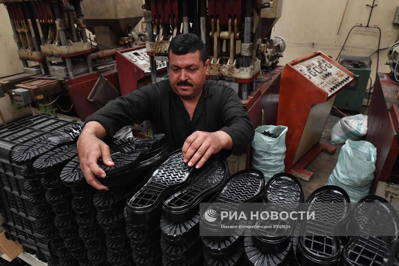 Обувная фабрика в сирийской провинции Хама