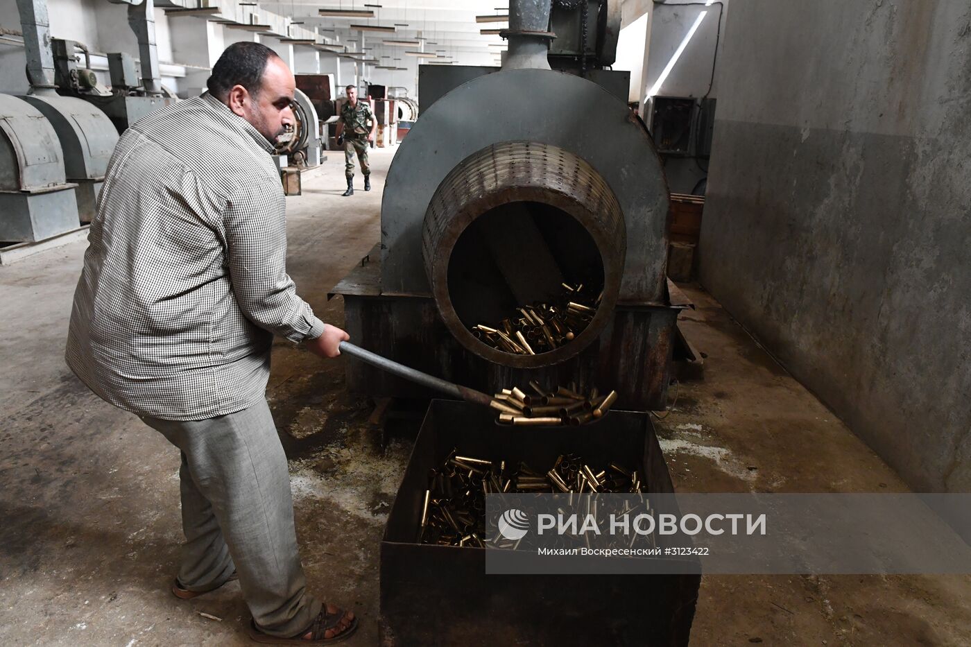 Завод по изготовлению патронов в пригороде г.Хама