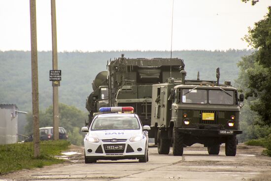 Учения войск ПВО с участием дивизиона ЗРК С-300 "Фаворит"