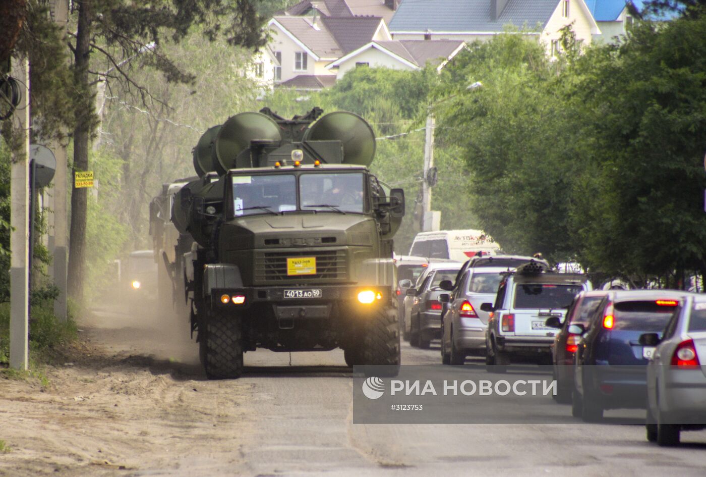 Учения войск ПВО с участием дивизиона ЗРК С-300 "Фаворит"