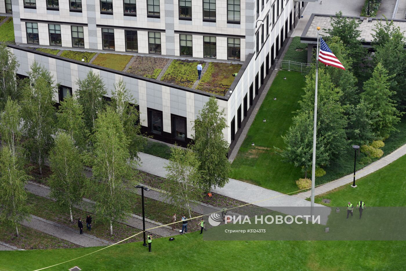 Ситуация на территории посольства США в Киеве