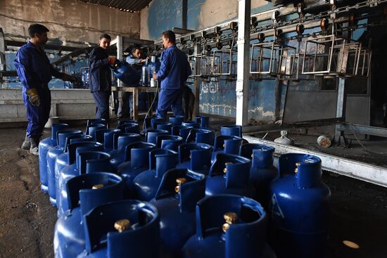 Завод по производству газовых баллонов в г. Сфира провинции Алеппо
