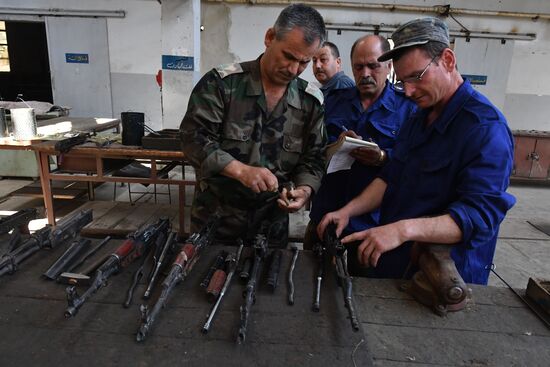 Завод по ремонту артиллерийских орудий, минометов и стрелкового вооружения в провинции Хама