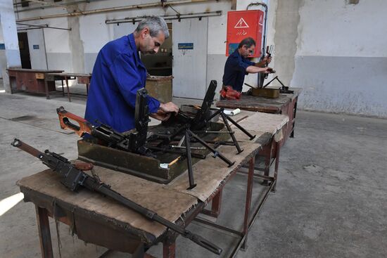 Завод по ремонту артиллерийских орудий, минометов и стрелкового вооружения в провинции Хама