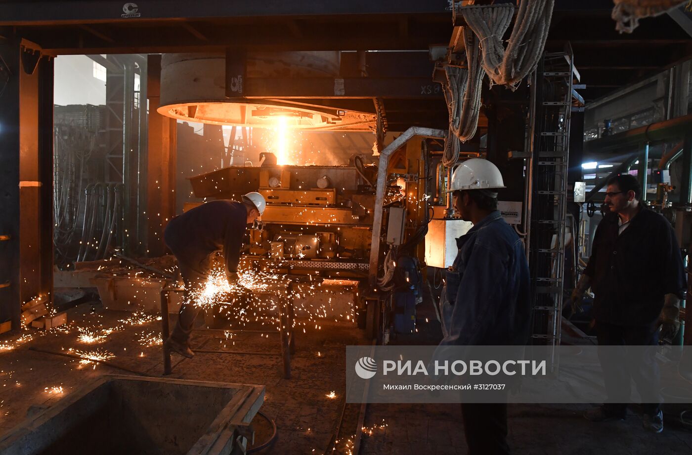 Металлургический завод в городе Хама в Сирии