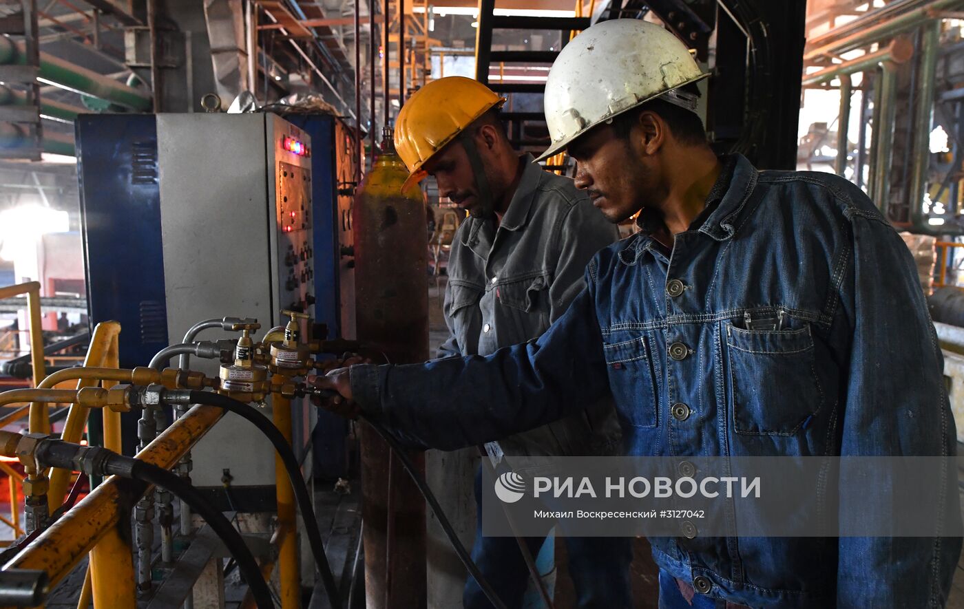 Металлургический завод в городе Хама в Сирии