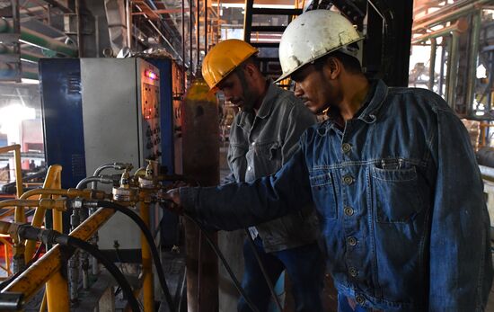 Металлургический завод в городе Хама в Сирии