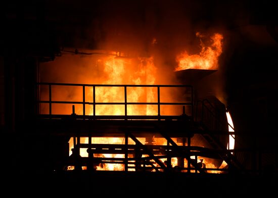 Металлургический завод в городе Хама в Сирии