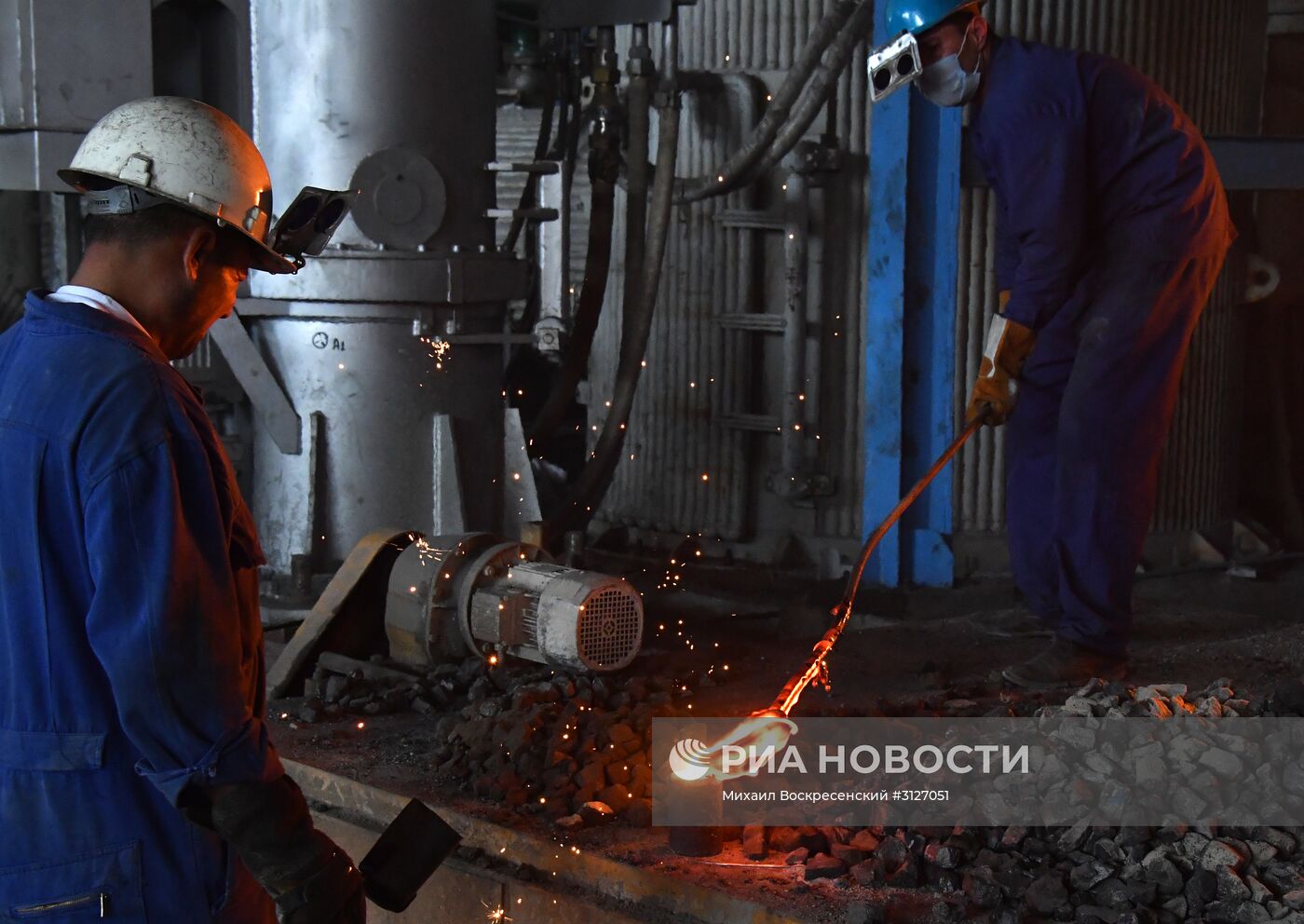 Металлургический завод в городе Хама в Сирии