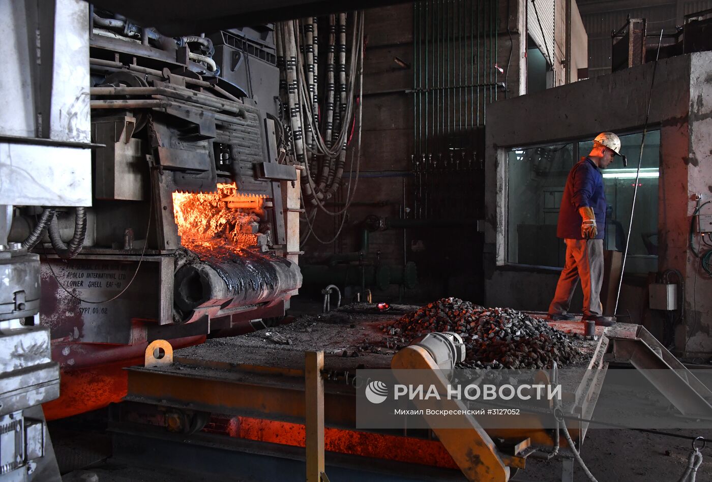 Металлургический завод в городе Хама в Сирии