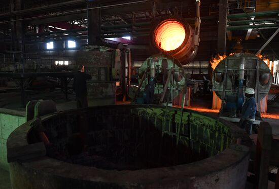 Металлургический завод в городе Хама в Сирии