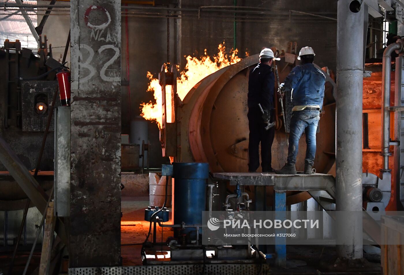 Металлургический завод в городе Хама в Сирии