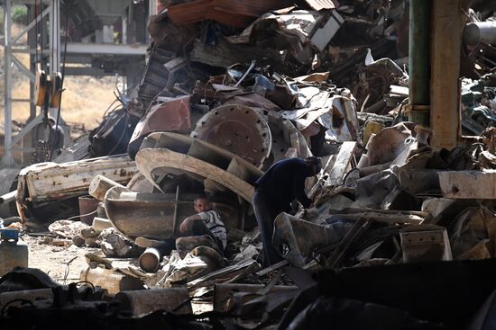 Металлургический завод в городе Хама в Сирии