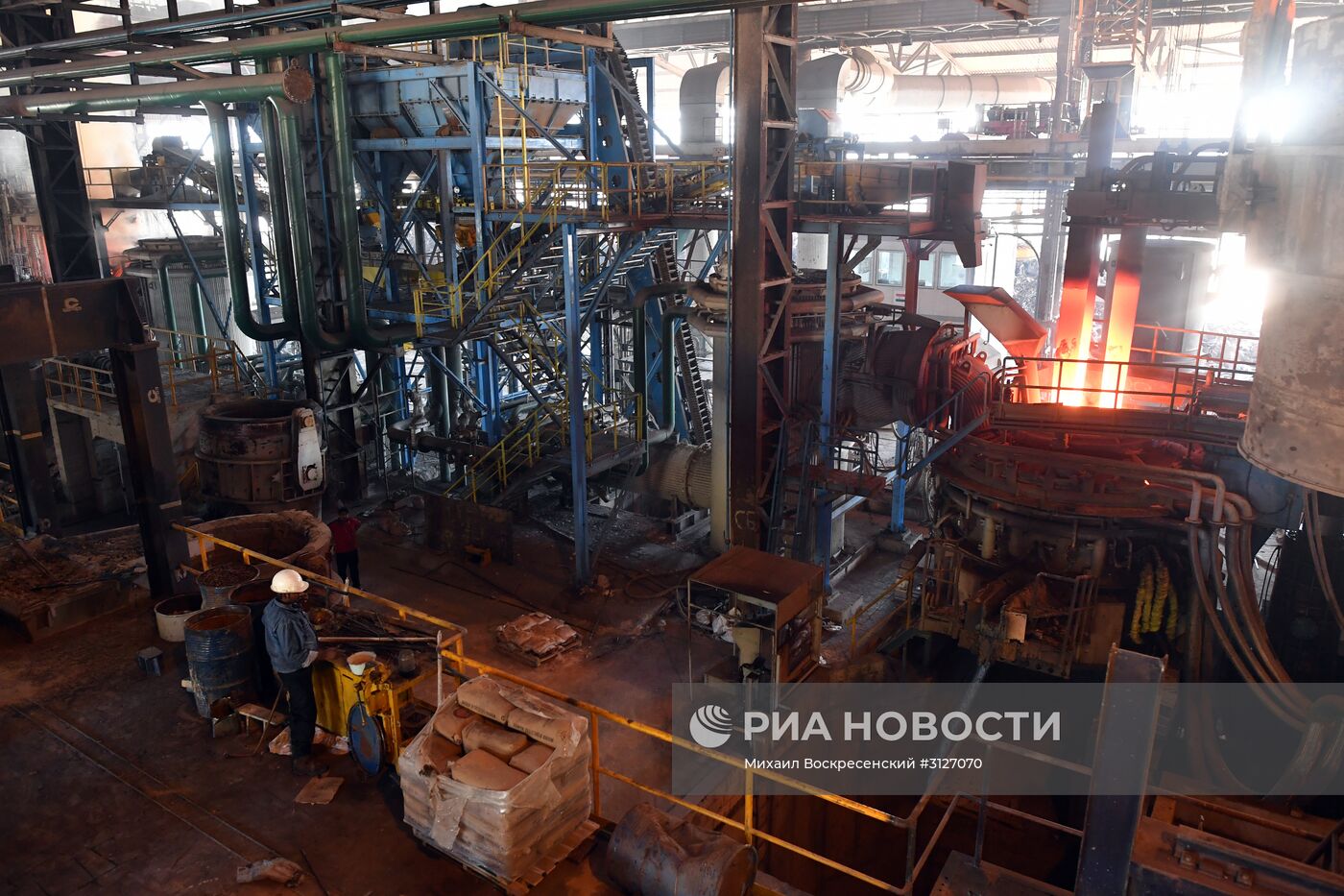 Металлургический завод в городе Хама в Сирии