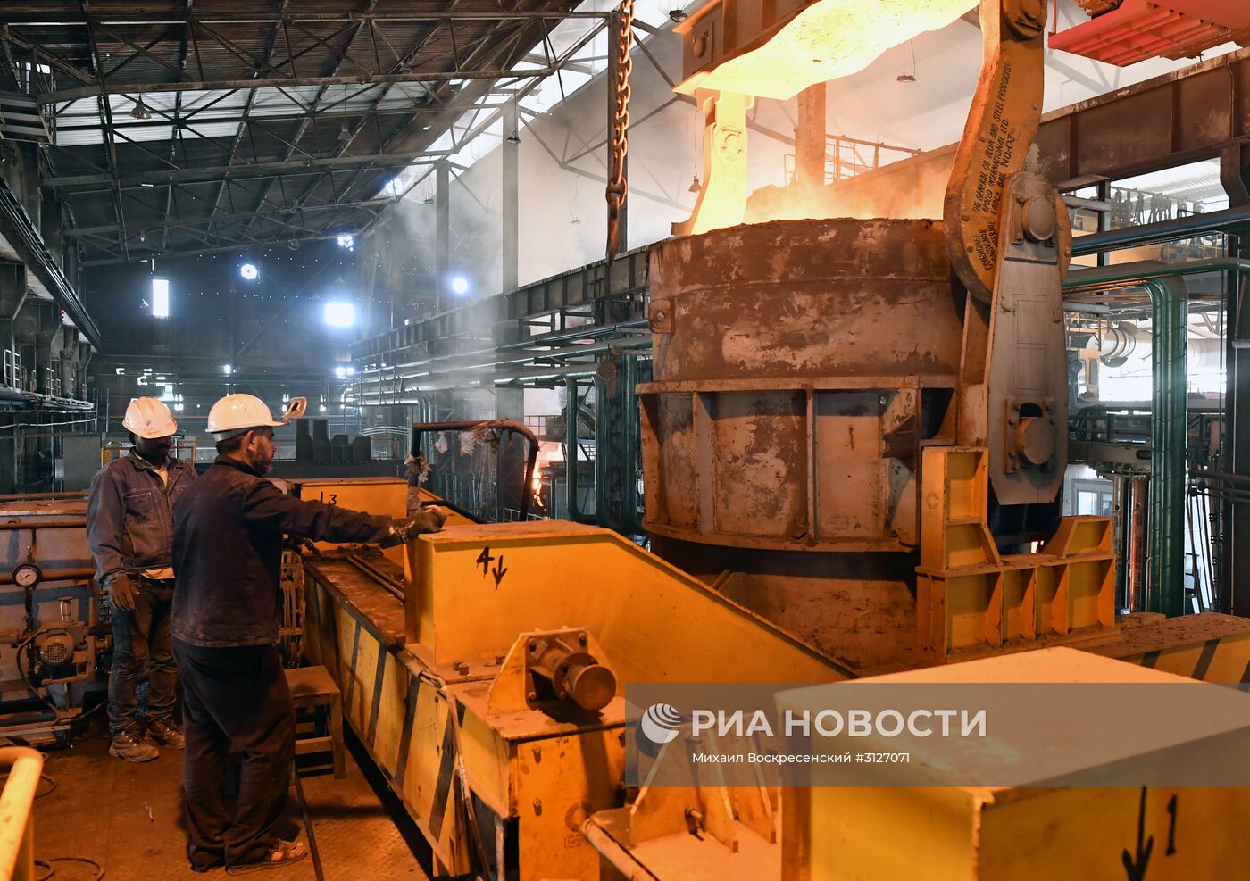 Металлургический завод в городе Хама в Сирии