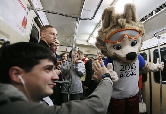 Выставка, посвященная Кубку конфедераций 2017, открылась в московском метро