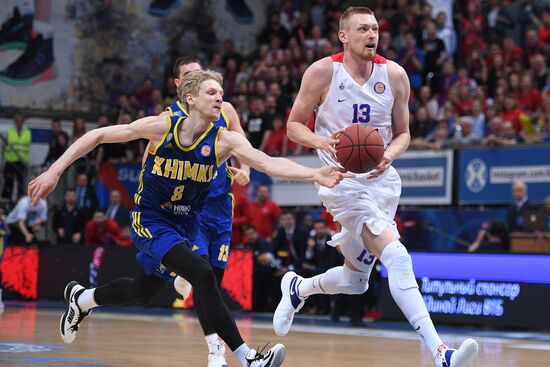 Баскетбол. Единая Лига ВТБ. Матч "Химки" - ЦСКА