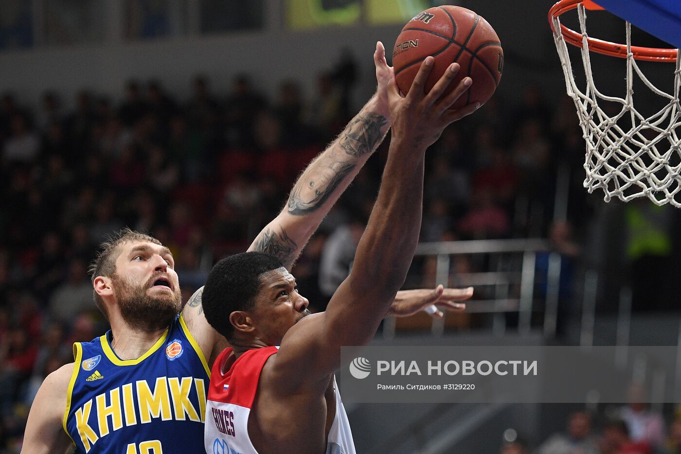 Баскетбол. Единая Лига ВТБ. Матч "Химки" - ЦСКА
