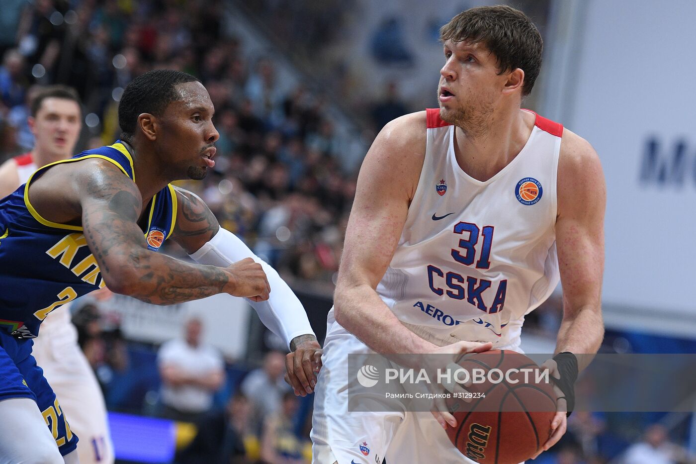 Баскетбол. Единая Лига ВТБ. Матч "Химки" - ЦСКА